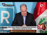 ONPE denegó la solicitud de pedido de Renovación Popular para conteo de votos