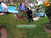 Desalojan a extranjeros que habían armado sus carpas en el Parque Jorge Ortiz Dueñas