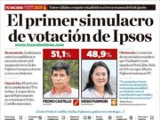 NUEVA ENCUESTA: Pedro Castillo tiene 51,1% y Keiko Fujimori alcanza el 48,9%, según Ipsos simulacro de votación