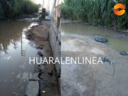 Pobladores denuncian aniego causado por aguas servidas en el antiguo camino a Retes