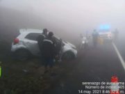 ¡A tomar precauciones! Densa neblina ocasionó múltiple choque en la variante de pasamayo