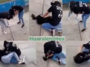 Jóvenes pelean a puño limpio en la explanada de la Playa Chorrillos de Huacho