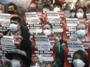 Marcha de Perú Libre: simpatizantes marchan por calles del centro de Lima con dirección hacia la Plaza San Martín
