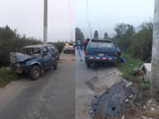 Aucallama: Auto chocó contra poste y dejó dos personas heridas