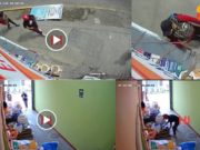 Cámaras de seguridad captaron a sujetos robando en una tienda ubicada en la calle Mariscal Cáceres (VIDEO)