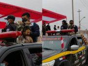 «Hércules y Rambo» las mascotas de serenazgo fueron la sensación en el desfile de Aucallama