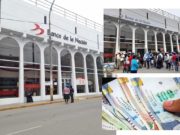 Usuarios que cobran sueldos y pensiones preocupados con el cierre del Banco de la Nación de Huaral