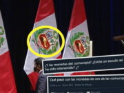 Usuarios sorprendidos tras ver la imagen negra de la Cornucopia del Escudo del Perú en Juramentación