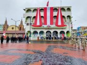 Se realizó el Primer Izamiento Pleno en la Plaza de Armas de Huaral