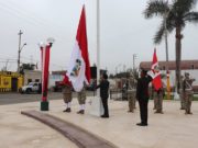 Izamiento Pleno del domingo 18 correspondió al distrito de Aucallama