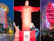 El mundo se ilumina de rojo y blanco en celebración del Bicentenario del Perú