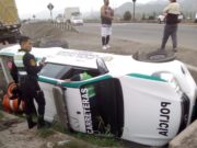 Pativilca: patrullero de la PNP cayó a un canal de regadío y dos policias resultaron heridos