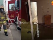Incendio dentro de una vivienda ubicada en el pasaje Ulbio Lara en la Huaquilla causó alarma en los vecinos