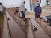 ¡El Colmo! Irresponsable fue captado arrojando desechos sólidos a canal de regadío en Retes