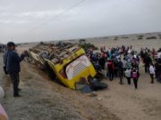 Lambayeque: accidente de tránsito deja dos muertos y 67 heridos en la Panamericana Norte
