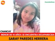 Denuncian la desaparición de una menor de 14 años en Chancay