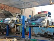 Camionetas de la Policía Nacional de Huacho ingresaron para ser reparadas por el GORE LIMA