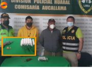 Capturan a dos sujetos con arma de fuego y explosivos en el sector de Palpa en Aucallama