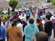 Chancayanos protestaron contra empresa Cosco Shipping constructora del Mega Puerto en Chancay