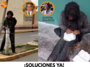Usuarios alertan y piden a las autoridades tomen acciones con respecto con el indigente tira piedras