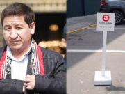 Guido Bellido colocó letrero con su nombre en estacionamiento del congreso para separar espacio