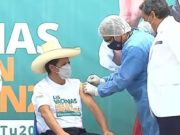 Presidente Pedro Castillo recibió la dosis de refuerzo de la vacuna contra la COVID-19