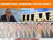 Aprueban remuneraciones del Gobernador regional, vicegobernador y consejeros regionales
