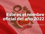 Este año se denomina: “Año del Fortalecimiento de la Soberanía Nacional” en el Perú