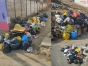 Camión recolector no pasó a recoger los desperdicios y Carquín amaneció lleno de basura