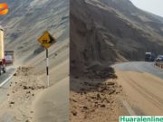 Se reportaron deslizamientos en arena en la zona conocida como «Curva del Diablo» en Pasamayo