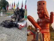 Trujillo: Delincuentes incendiaron por completo el «huaco de la fertilidad» de Moche