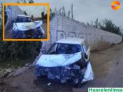 Tripulantes dejaron abandonado su vehículo tras sufrir accidente de tránsito en Aucallama