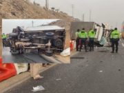 Chancay: fuerte choque entre furgoneta y tráiler deja un fallecido en el km. 80 de la panamericana norte
