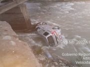 Aucallama: minivan se despistó en el puente rojo y cayó al rio camino a Palpa