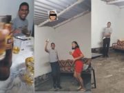 Policías uniformados usan patrullero y beben licor con mujeres