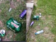 Vecinos denuncian que jóvenes dejan sucio e utilizan el parque de la Residencial como cantina