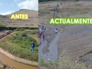 Se realizó limpieza en el reservorio del sector de Miraflores en el distrito de Aucallama