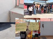 Protestan contra Municipalidad de Chancay por aula construida que presenta rajaduras. Protestan contra Municipalidad de Chancay por aula construida que presenta rajaduras.