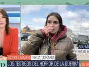 Ucrania: Periodista llora por su camarógrafo que le encargó a su hija para ir a luchar por su país