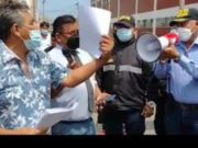 Dirigente llama públicamente: “desgraciado” al jefe de tránsito de la municipalidad de Chancay