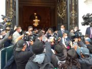 Periodistas realizaron plantón solicitando el ingreso de la prensa al Congreso de la República