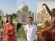 Congresistas Sigrid Bazán, Alejandro Cavero y Rosangella Barbarán en la India «Representando» al Perú