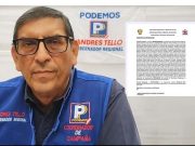 JEE Huaura declara improcedente la candidatura a Gobernador Regional de Andrés Tello ¿Fuera de carrera?