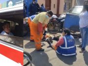 Camioneta embistió a 5 trabajadores de limpieza pública en Huacho