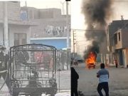 Mototaxi se incendió y quedó reducida a chatarra cerca a la lotizadora «La Candelaria» en Huaral