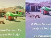 Peruano creativo transformó su vehículo en un «‘Motoptero’ para poder recorrer las calles con estilo