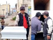 Entierran restos de recién nacido que falleció por presunta negligencia en el Hospital de Huaral