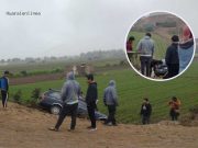 Aucallama: auto se despistó y se salvó de caer a una chacra en el sector de La Candelaria