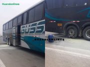 Pasajeros vivieron momentos de terror tras prenderse parte trasera del bus de la empresa Zbus (VIDEO)