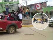 Piura: Caravana política casi termina en tragedia tras caída de cinco simpatizantes al suelo